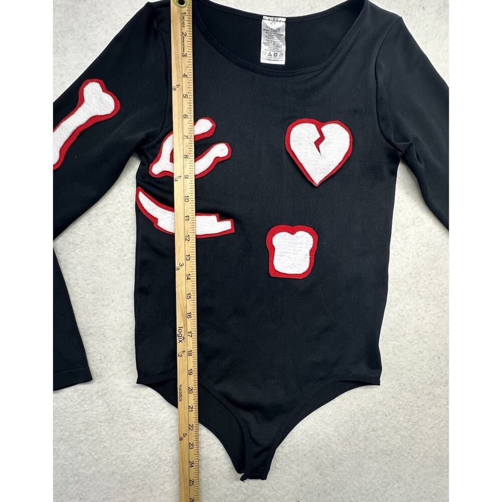 Spirit Halloween Operation Board Game Costume Black Leotard Adult Size Small Top - Picture 3 of 6